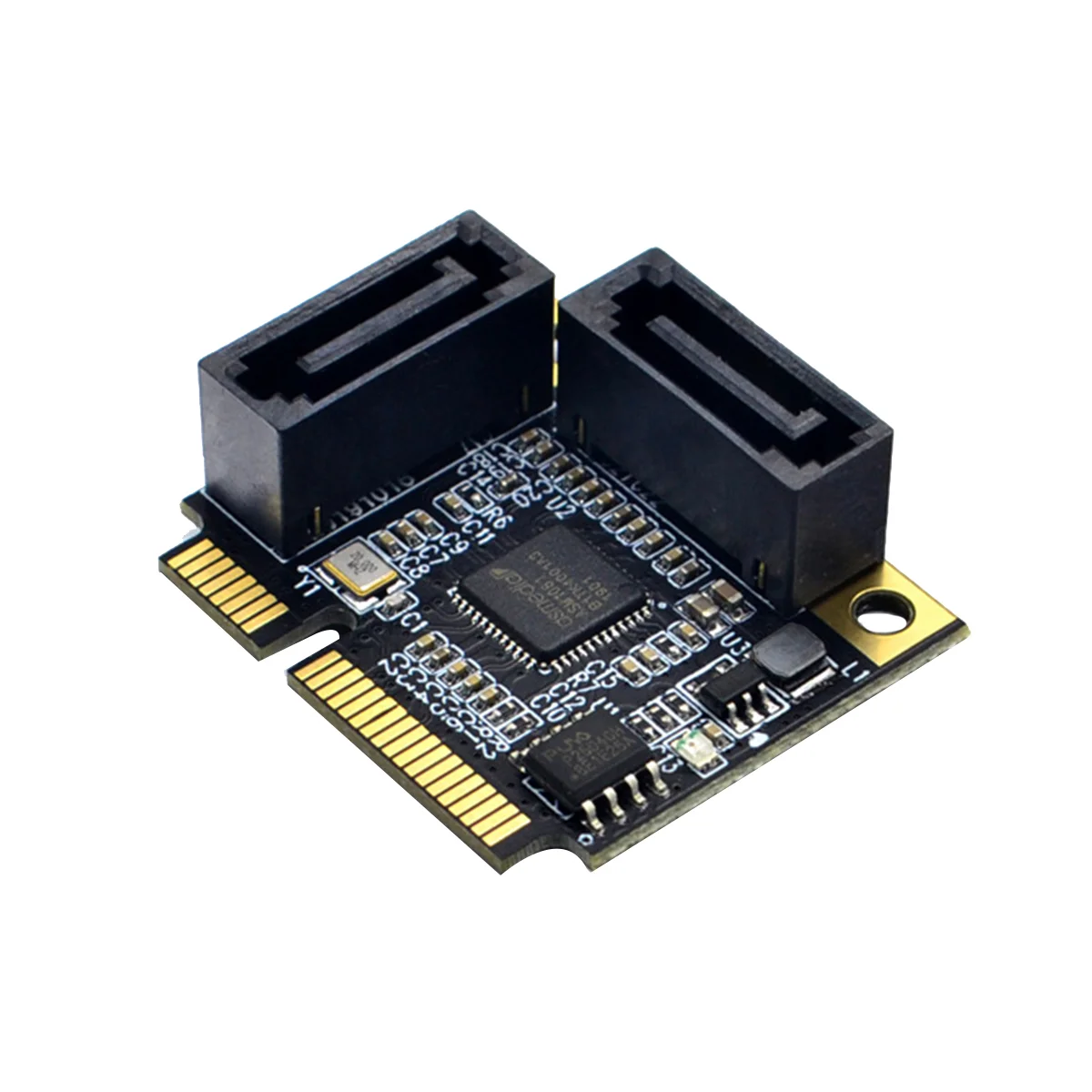 Конвертер PCI-E PCI на 2 порта SATA 3.0, SSD, жесткий диск, контроллер SATA3, карта расширения, карта умножения SATA - 3