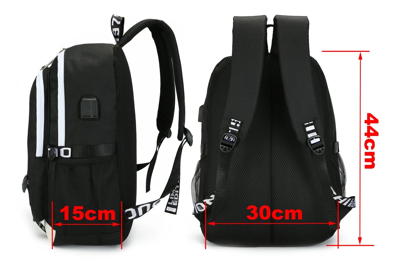 Рюкзак Hunter X Hunter с USB-портом для зарядки, сумка для книг в стиле Аниме Харадзюку для Косплея, подарок для мальчиков и девочек, школьная сумка Mochila - 3