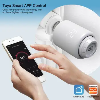 Diy Регулятор Температуры App Control Tuya Термостатический Клапан Радиатора Голосовое Управление Работа С Alexa Google Home Программируемый