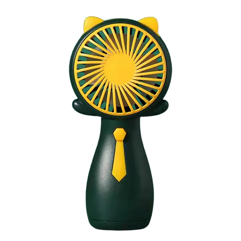 Мультяшный ручной вентилятор R9UD Персональный охлаждающий вентилятор Подарок для друзей, семьи, детей - 4