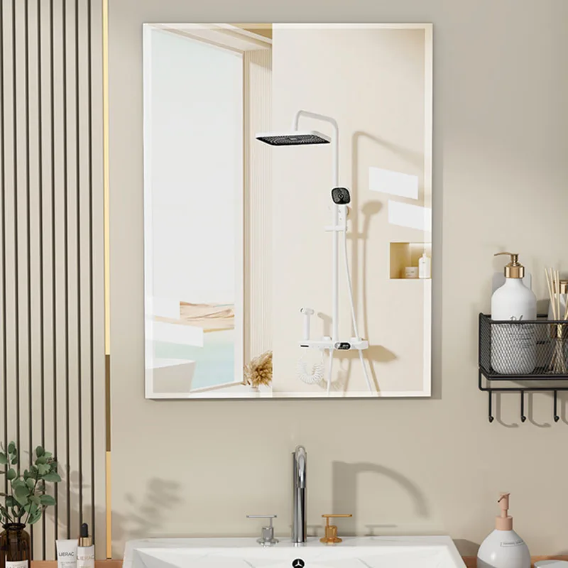 Прямоугольное Скандинавское зеркало для ванной Комнаты Современный макияж Противотуманное Зеркало для ванной Комнаты Прямоугольная стена Miroir Salle De Bain Мебель для Дома - 4