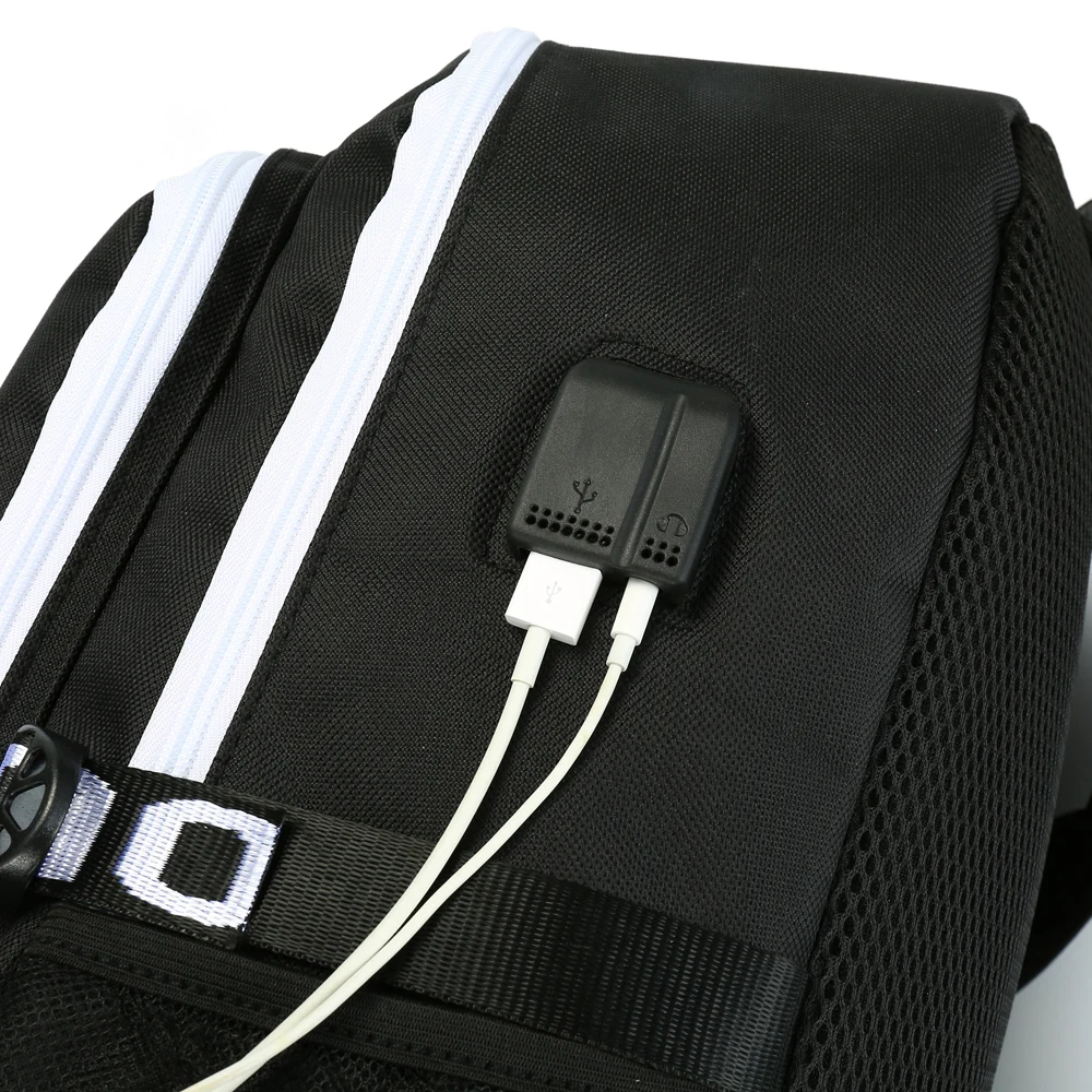 Рюкзак Hunter X Hunter с USB-портом для зарядки, сумка для книг в стиле Аниме Харадзюку для Косплея, подарок для мальчиков и девочек, школьная сумка Mochila - 4