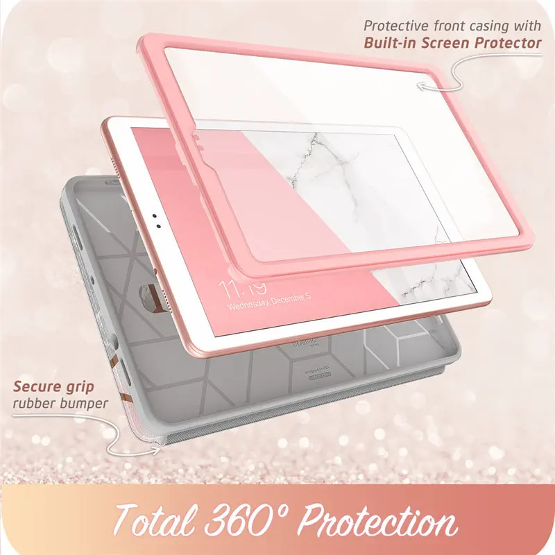 Для Samsung Galaxy Tab A 10.5 Case 2018 (SM-T590 / T595 / T597) Гибридный чехол i-Blason Cosmo для всего тела со встроенной защитой экрана - 5