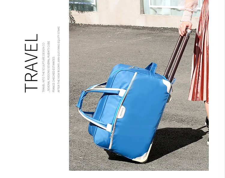 Женская ручная кладь, сумки на колесиках, багажная сумка на колесиках, чемодан на колесиках, дорожная сумка на колесиках для мужчин, сумка на колесиках - 5