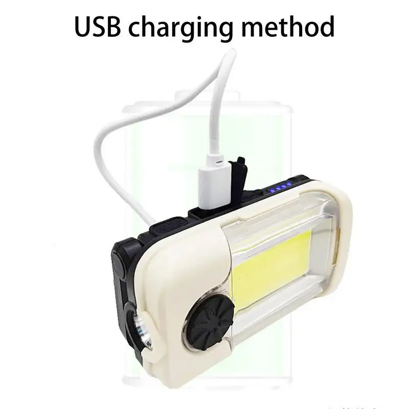Магнитный рабочий светильник, водонепроницаемый USB Перезаряжаемый початок, фонарик для бега, пеших прогулок, чрезвычайных ситуаций, ночного ремонта, Езды на велосипеде - 5