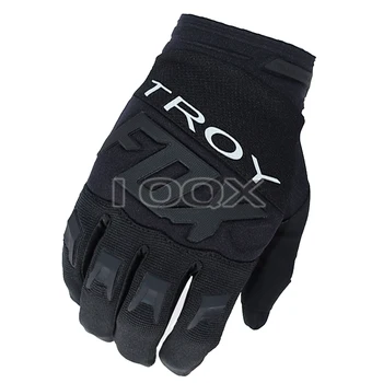Перчатки для мотокросса MX Racing, Скутер, Уличный Мото Эндуро, Горный Велосипед, велосипедные перчатки для бездорожья, Полностью черные