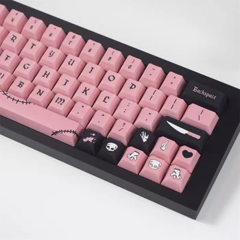 Розовая Механическая клавиатура Keycap Вишневый Профиль 5 Боковой Сублимации краски ISO Enter Для GH60 GK61 GK64 68 75 84 87 96 980 104 108