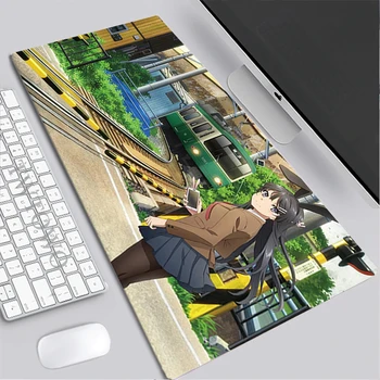 Коврик для мыши Новый домашний пользовательский коврик для клавиатуры Настольные коврики Mai Sakurajima офисный из натурального каучука противоскользящий коврик для ноутбука