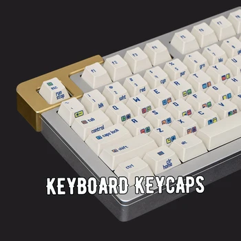 GMK C64R2 Ретро PBT Keycaps 153 Клавиши На Заказ DIY Вишневый Профиль Keycaps для Механической клавиатуры Боковая Гравировка Клавиатуры Keycap