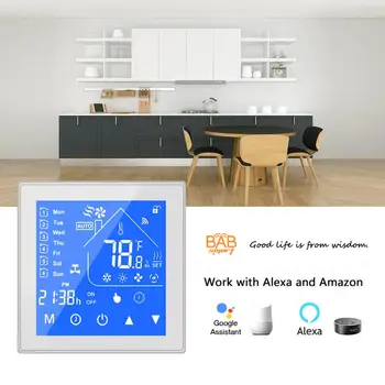 WiFi Умный термостат для отопления, газовый водонагреватель, Электрический Регулятор температуры пола Alexa Google Home Smart Life