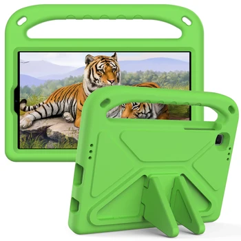 Зеленая Защитная Подставка для всего Тела Для Samsung Galaxy Tab A7 Lite Sm-T220 Sm-T225 8.7 Kids Eva Case Противоударная Подставка