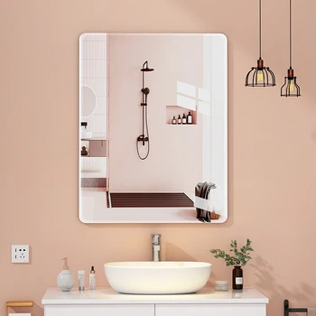 Прямоугольное Скандинавское зеркало для ванной Комнаты Современный макияж Противотуманное Зеркало для ванной Комнаты Прямоугольная стена Miroir Salle De Bain Мебель для Дома