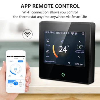 110-220 В WiFi Термостат Программируемое голосовое управление для Alexa Google Home Электрический Регулятор температуры нагрева воды в полу