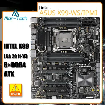 Для Материнской платы AS-US X99-WS/IPMI X99 Материнская плата LGA 2011-V3 8 × DDR4 PCI-E 3.0 USB3.0 M.2 SATA III USB3.0 ATX