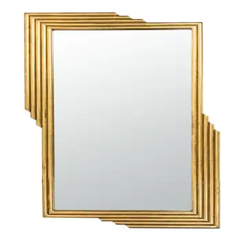 Прямоугольное зеркало Radiant Lines, золотая фольга
